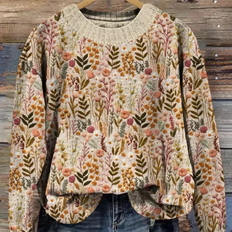 Marion | Soft Floral-Knit Sweater