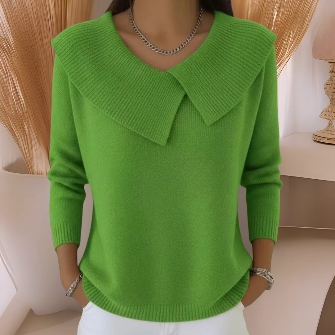 Jennifer | Soft-Collar Knit Sweater
