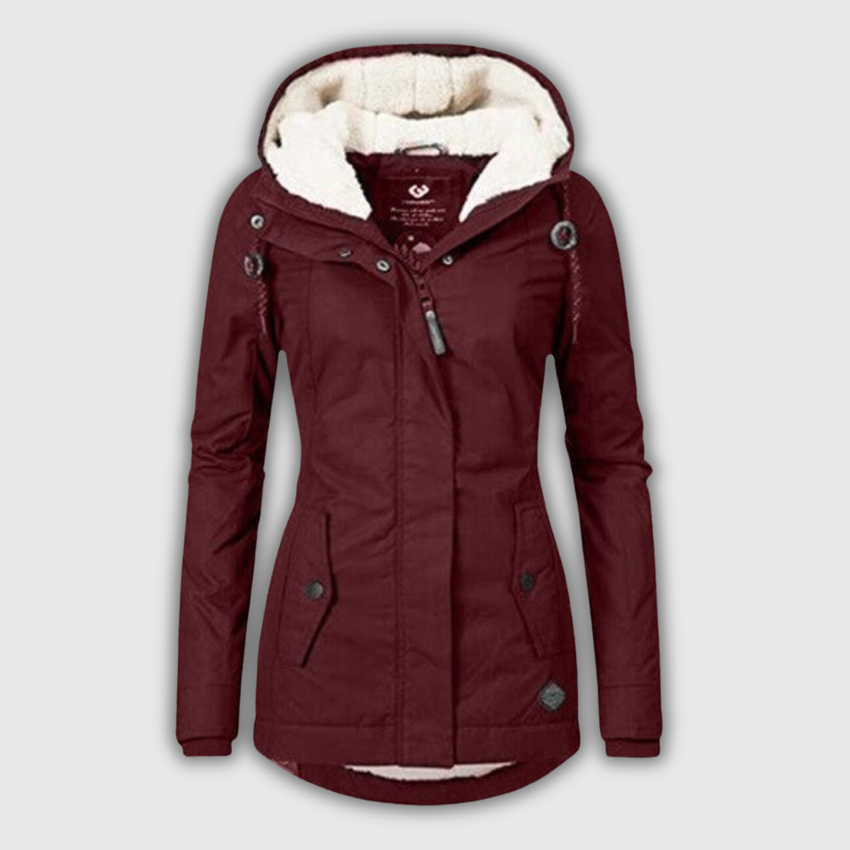 Michelle | Teddy-Lined Hooded Winter Parka
