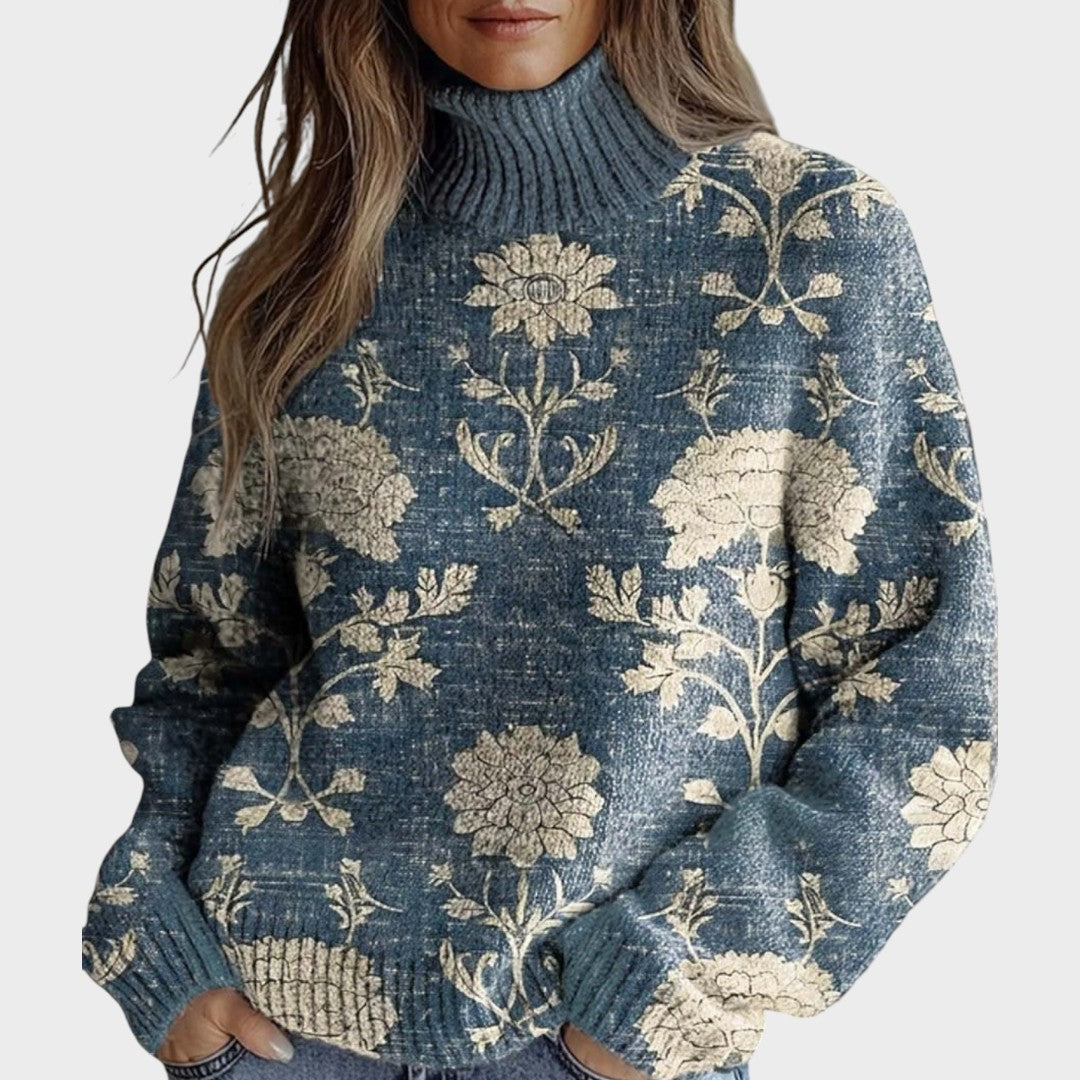 Maureen | Art Knit Turtleneck Sweater