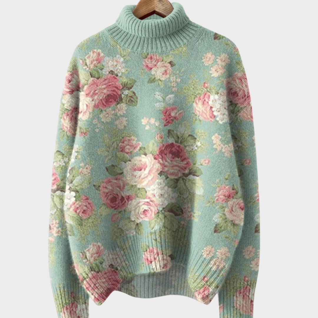 Marjorie | Art Knit Turtleneck Sweater