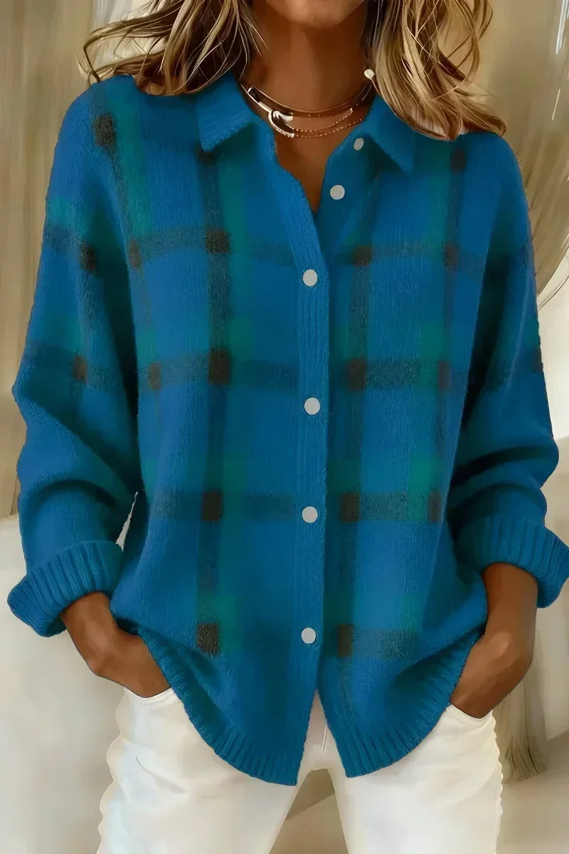 Kelsey | Checked Cardigan