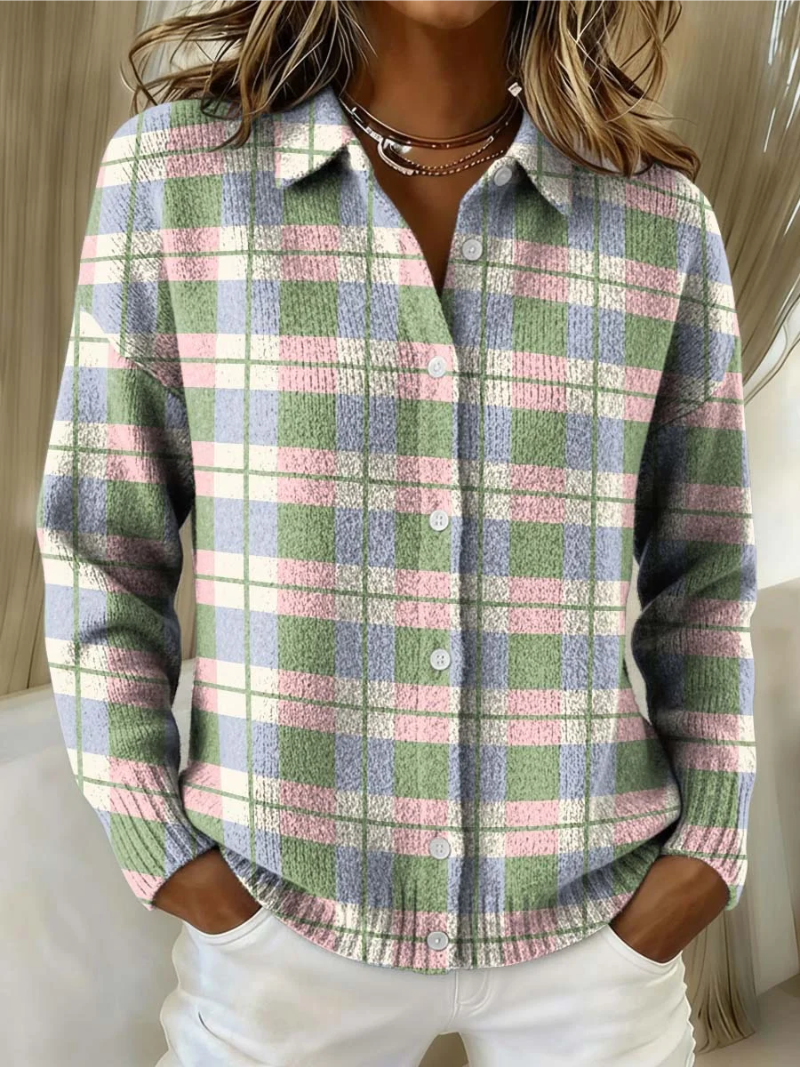 Margot | Plaid Cardigan