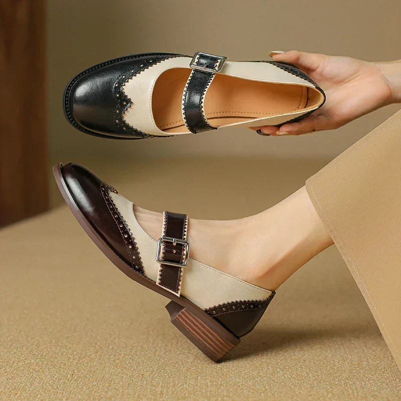 Ashley | Leather Mary Janes