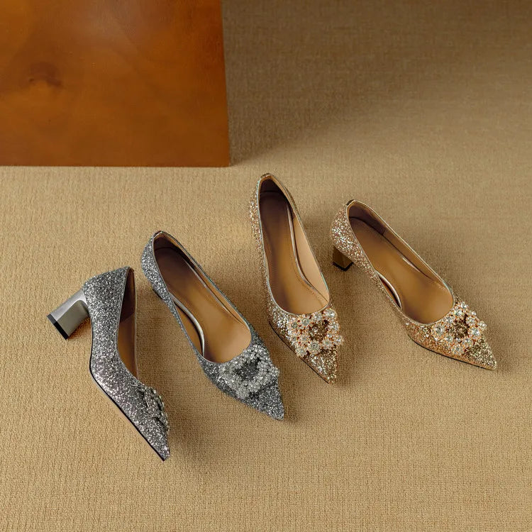 Chloe | Glitter Pumps