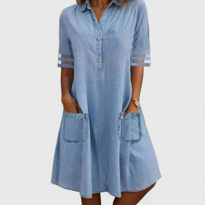 Leah | Shaped Denim Dress