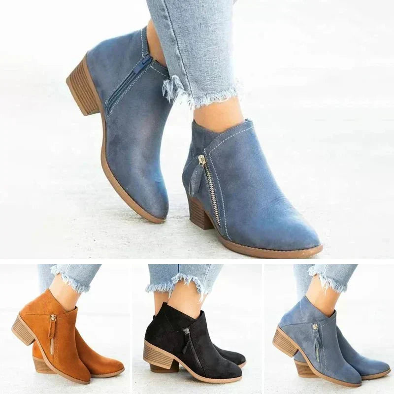 Mona | Ankle Boots with Zipper