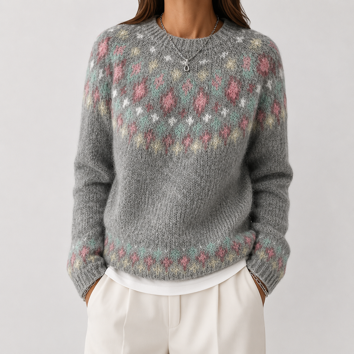 Candace | Patterned Knit Sweater