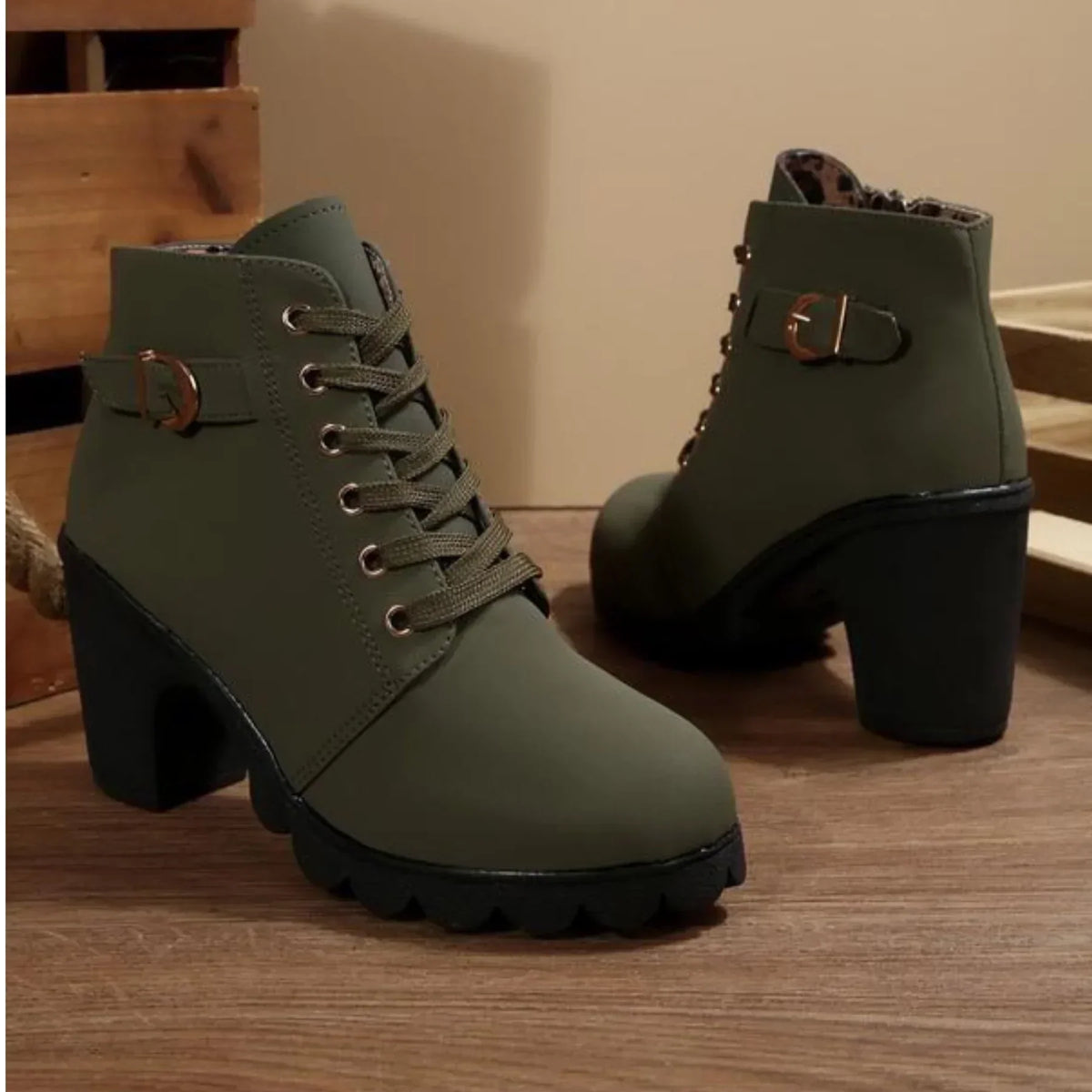 Raphaela | Lace-Up Ankle Boots