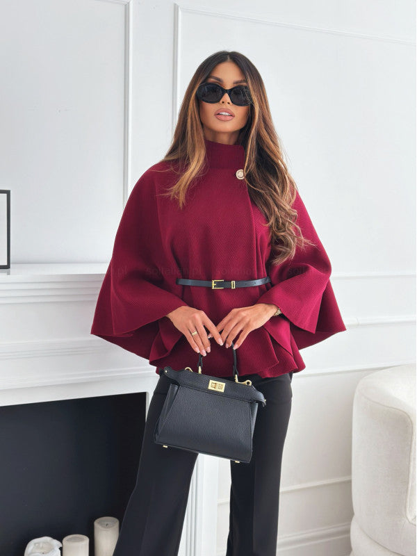 Kelsey | Belted Cape Coat