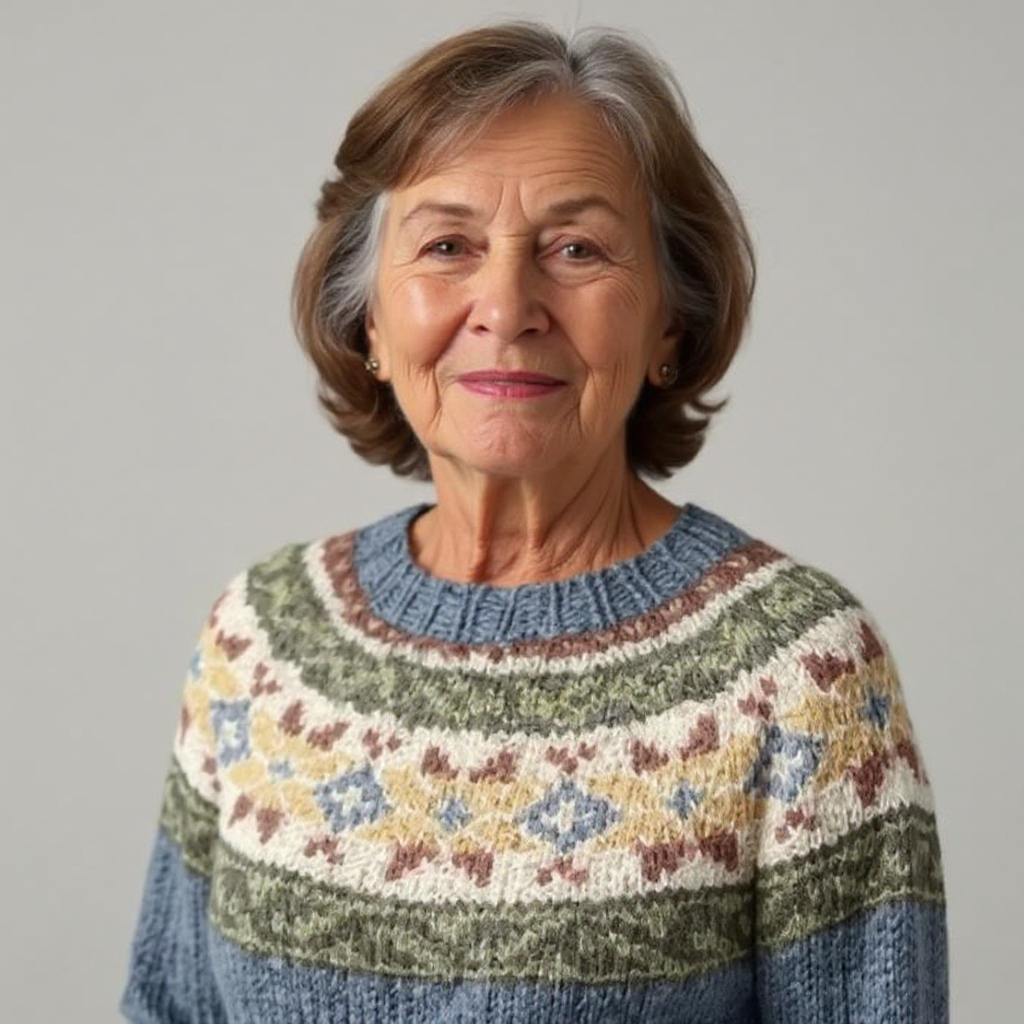 Lucy | Retro Icelandic Knit Sweater