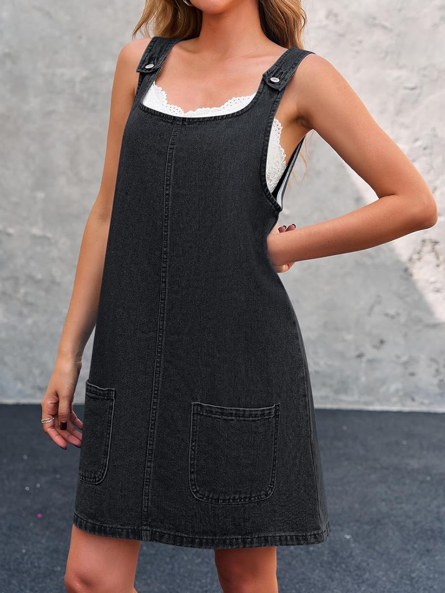 Iris | Casual Denim Strap Dress