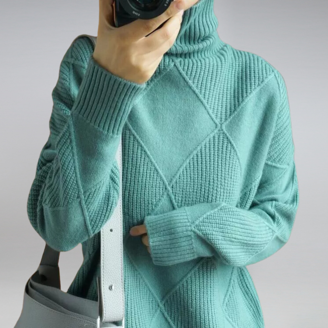Adelheid | Cable-Knit Turtleneck Sweater