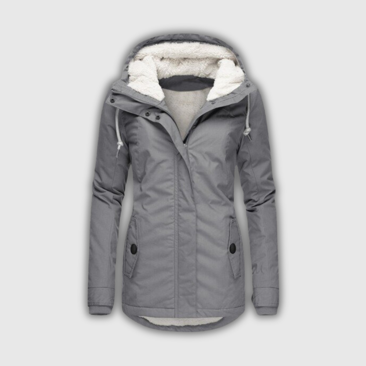 Michelle | Teddy-Lined Hooded Winter Parka