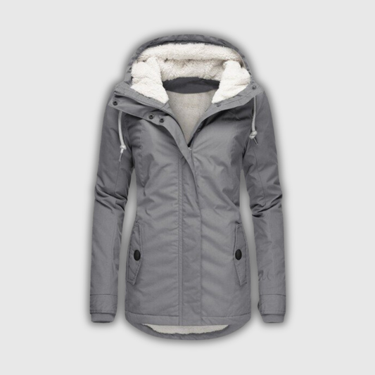 Michelle | Teddy-Lined Hooded Winter Parka