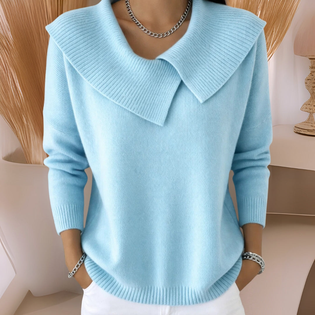 Jennifer | Soft-Collar Knit Sweater
