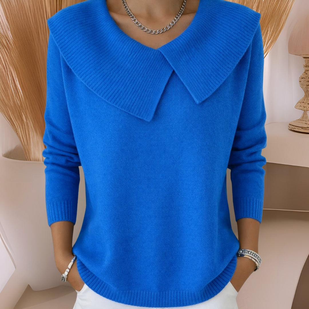 Jennifer | Soft-Collar Knit Sweater