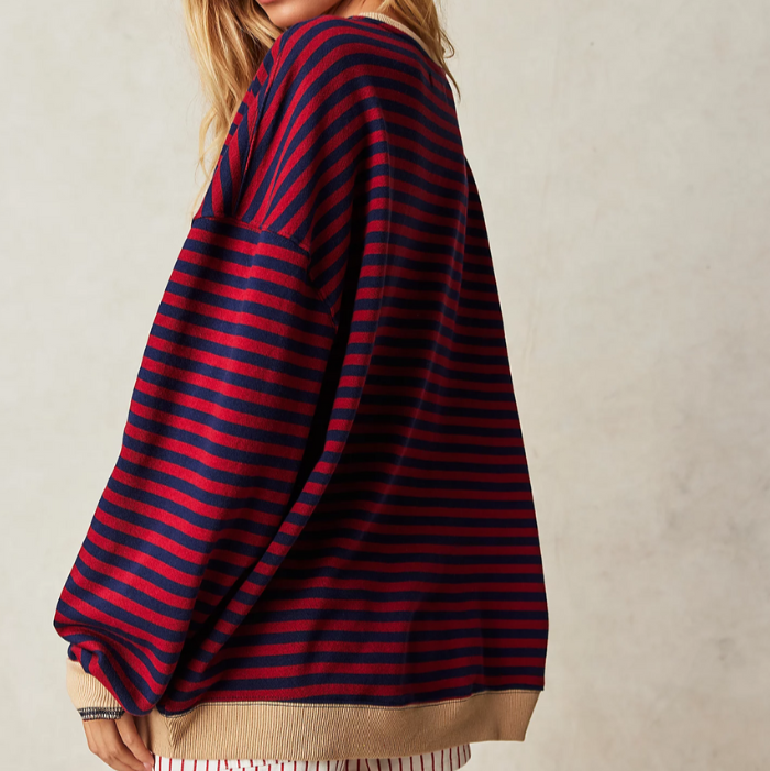 Heidi | Oversized Striped Sweater