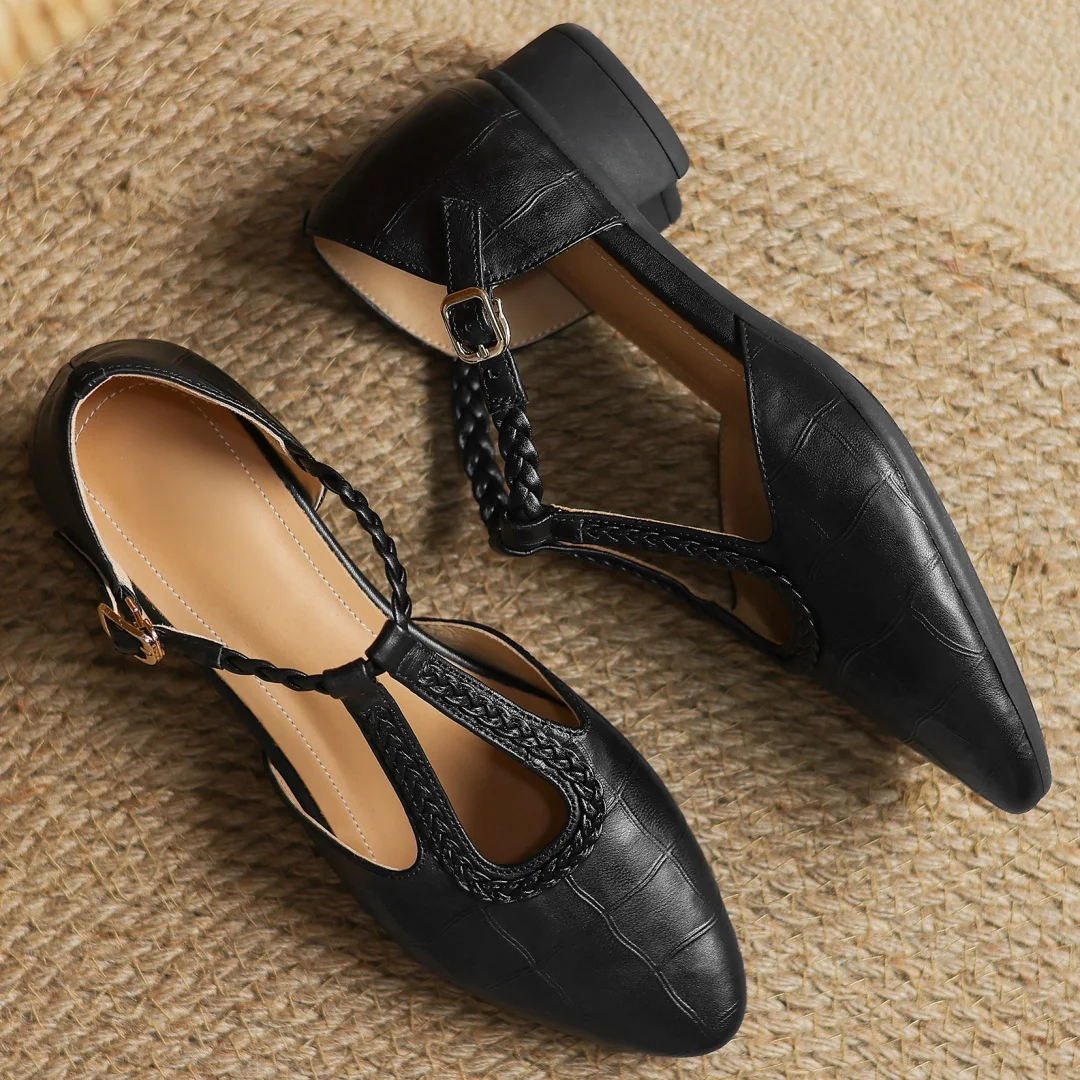 Samantha | Leather Mary Janes