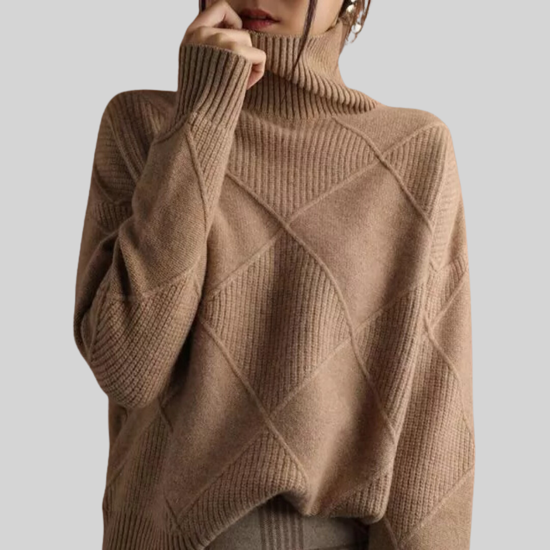 Adelheid | Cable-Knit Turtleneck Sweater