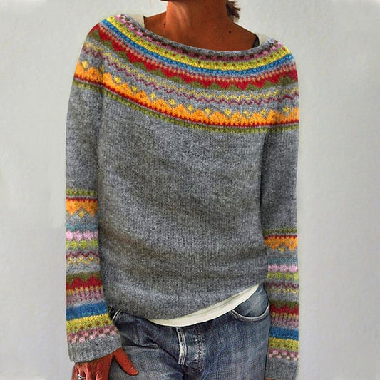 Ivy | Retro Icelandic Knit Sweater