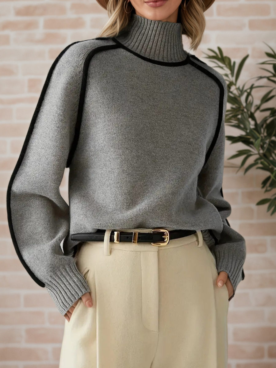 Donna | Elegant Mock-Neck Sweater