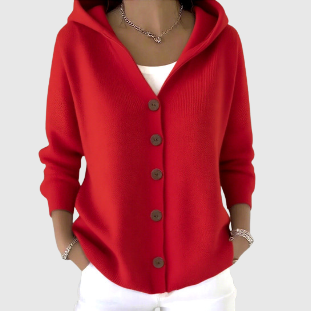 Piper | Cozy Hooded Knit Cardigan