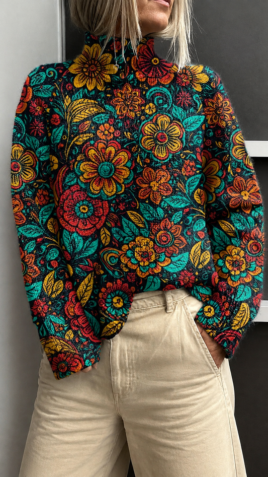 Célestine | High Neck Sweater