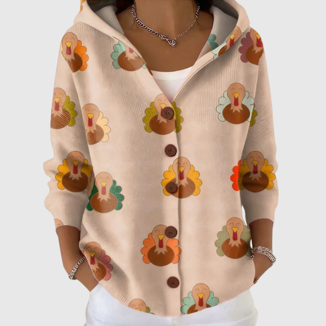 Layla | Cozy Hooded Knit Cardigan