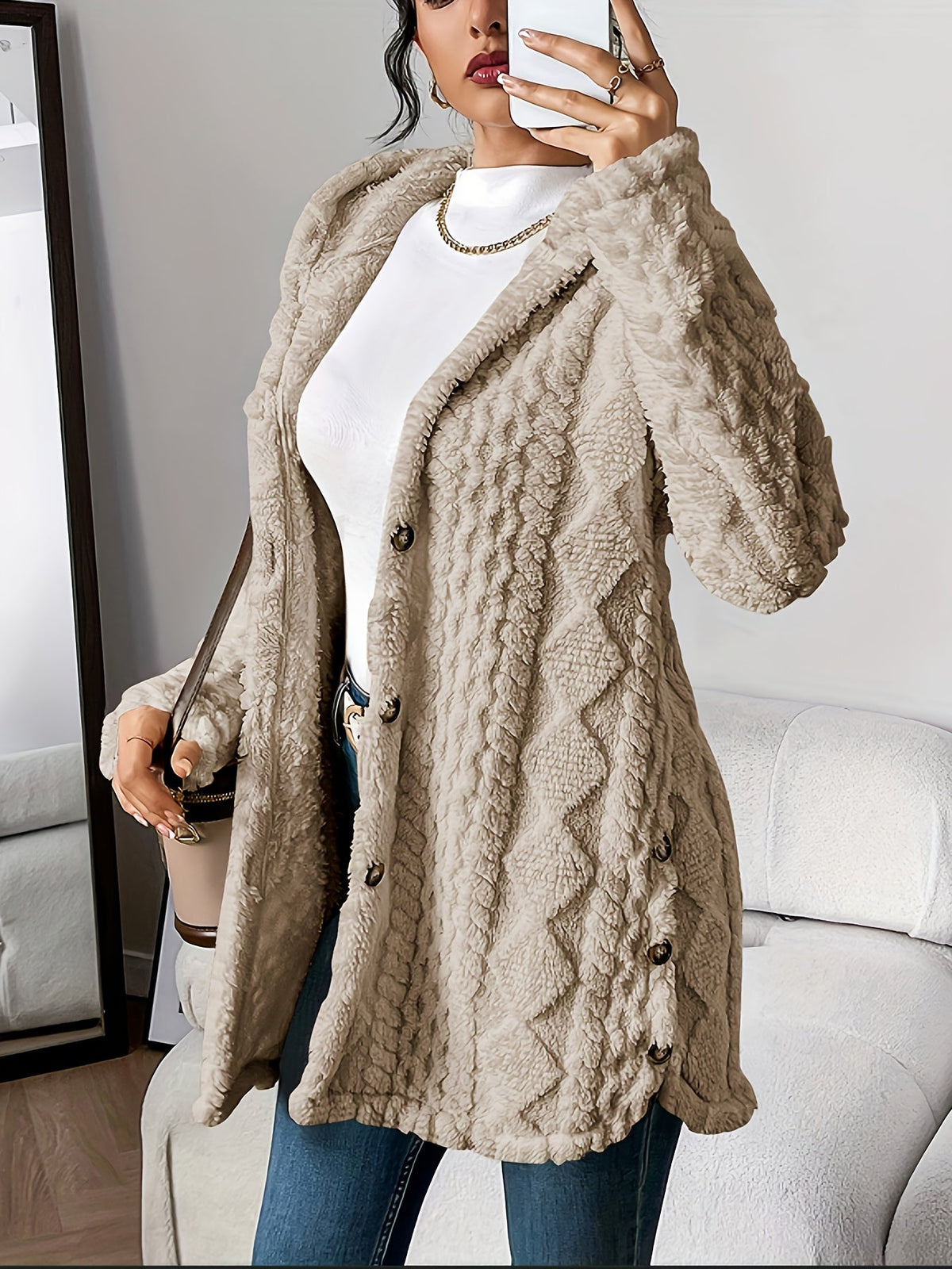 Danielle | Plush Hooded Jacket