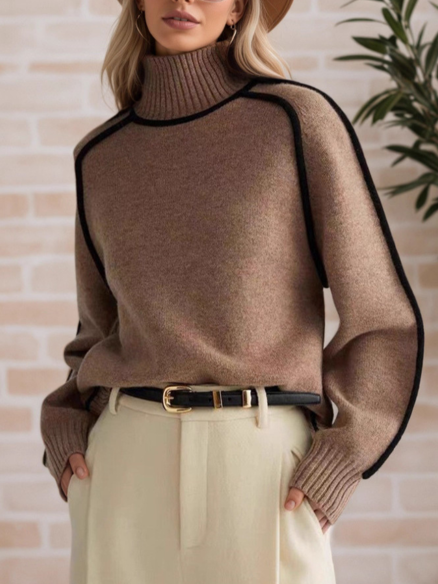 Donna | Elegant Mock-Neck Sweater