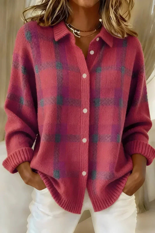 Ashley | Checkered Cardigan