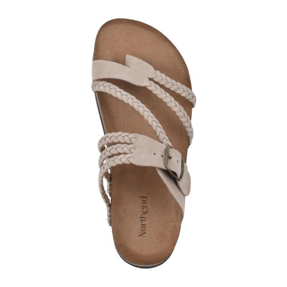 Hailey - Orthopedic Braided Cork Sandals