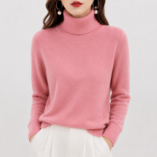 Amara | Cashmere Mock-Neck Sweater