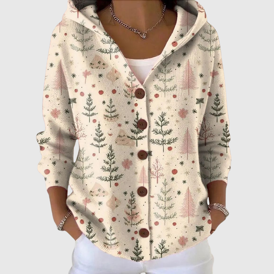 Ruby | Cozy Hooded Knit Cardigan