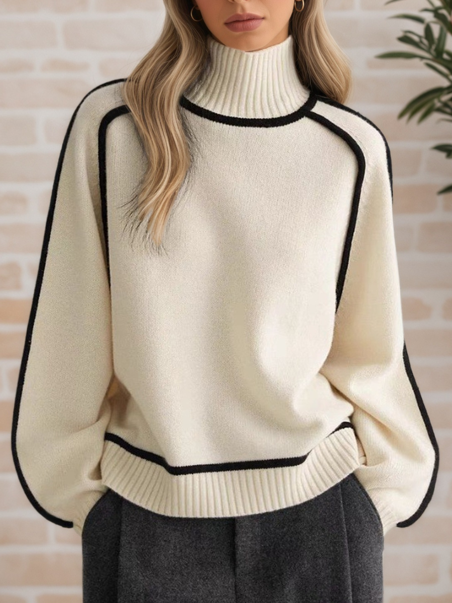 Donna | Elegant Mock-Neck Sweater