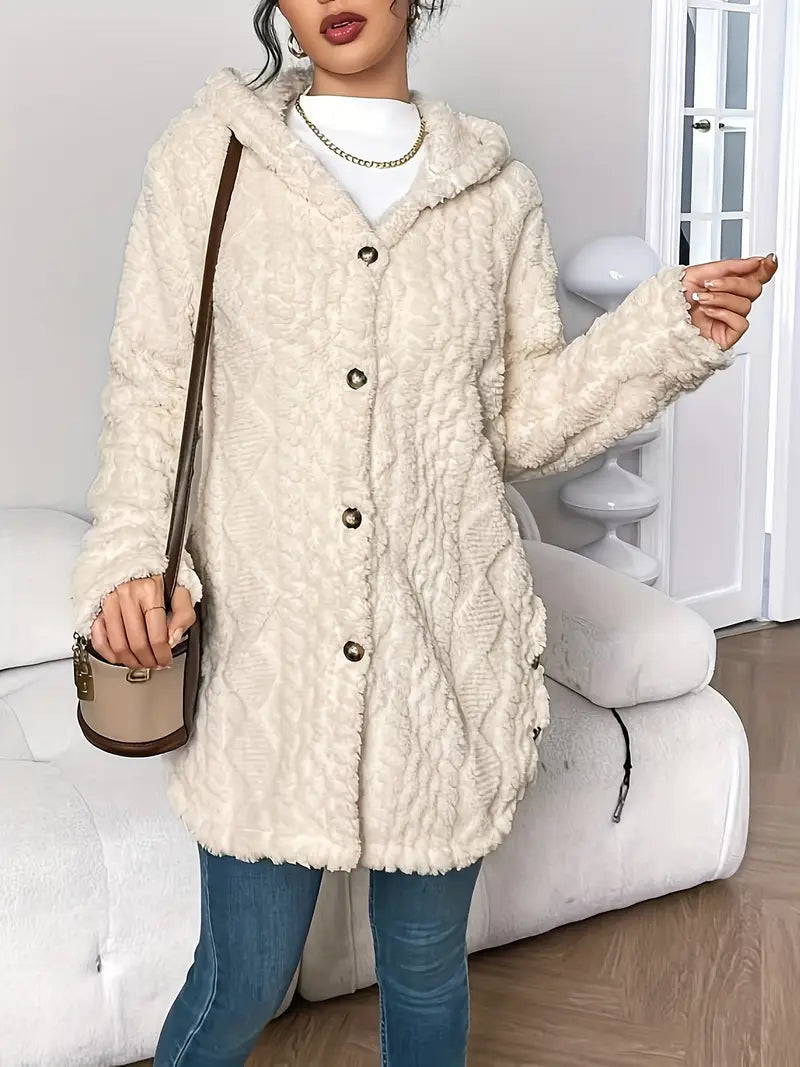 Danielle | Plush Hooded Jacket