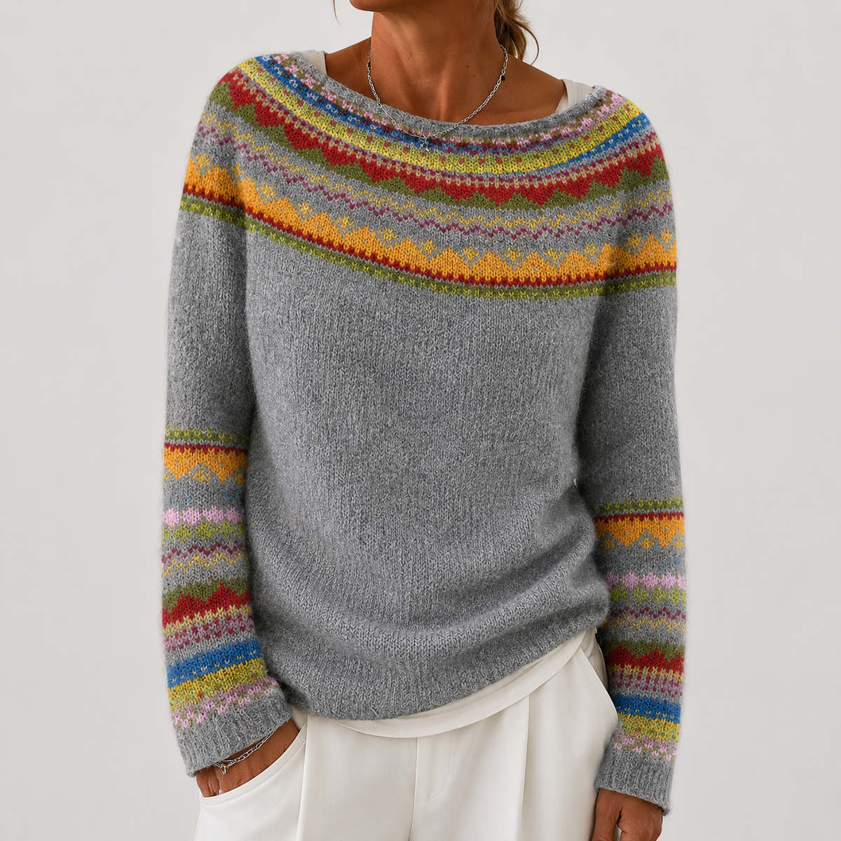 Elyse | Retro Wool Sweater