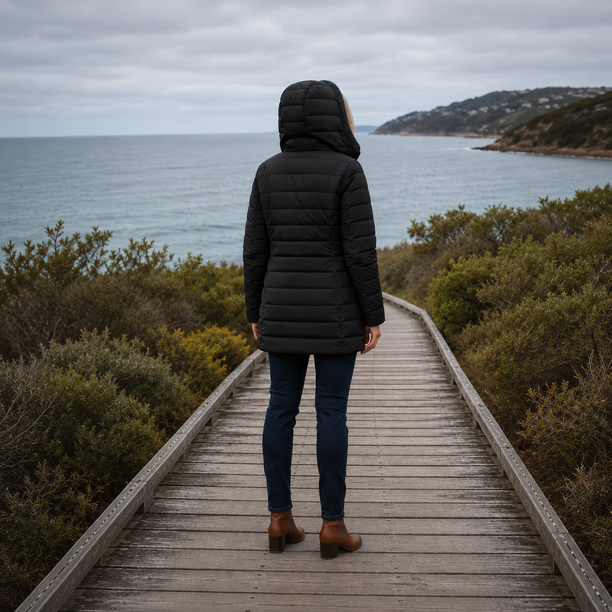 Erin | Hooded Quilted Winter Coat