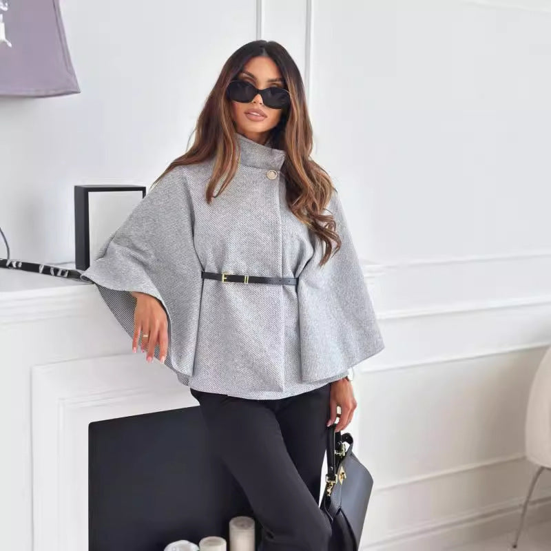 Kelsey | Belted Cape Coat
