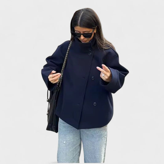 Ashley | Luxe Double-Breasted Short Coat