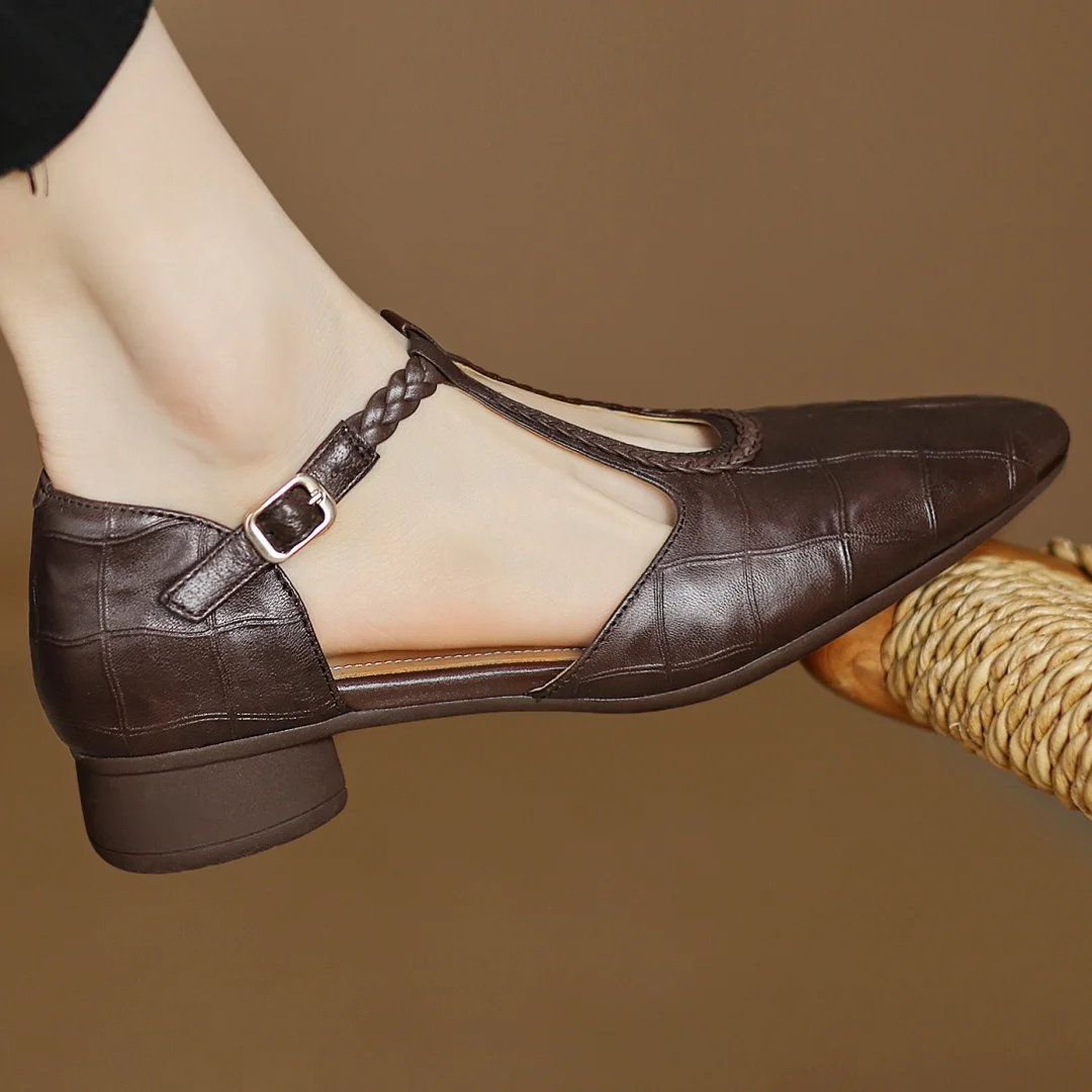 Samantha | Leather Mary Janes