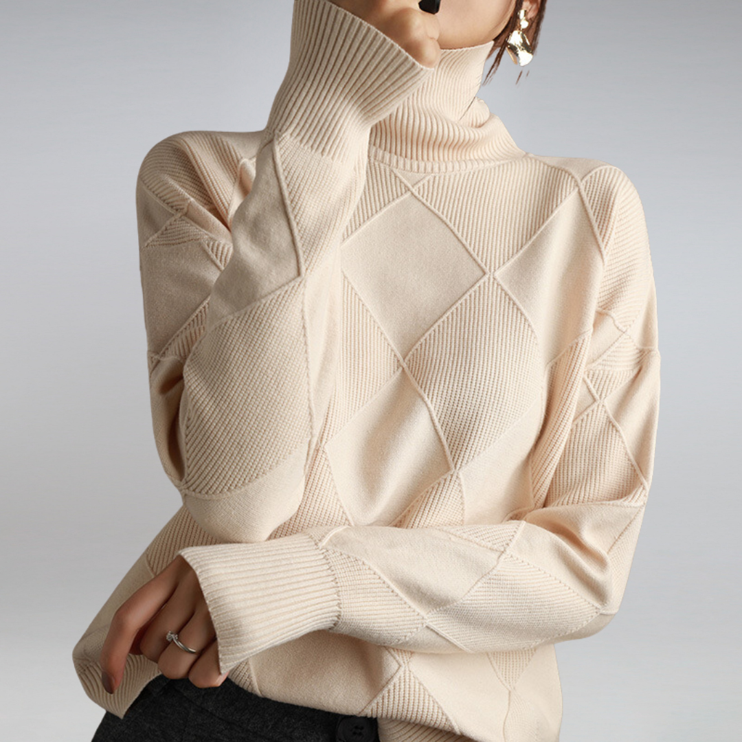 Adelheid | Cable-Knit Turtleneck Sweater