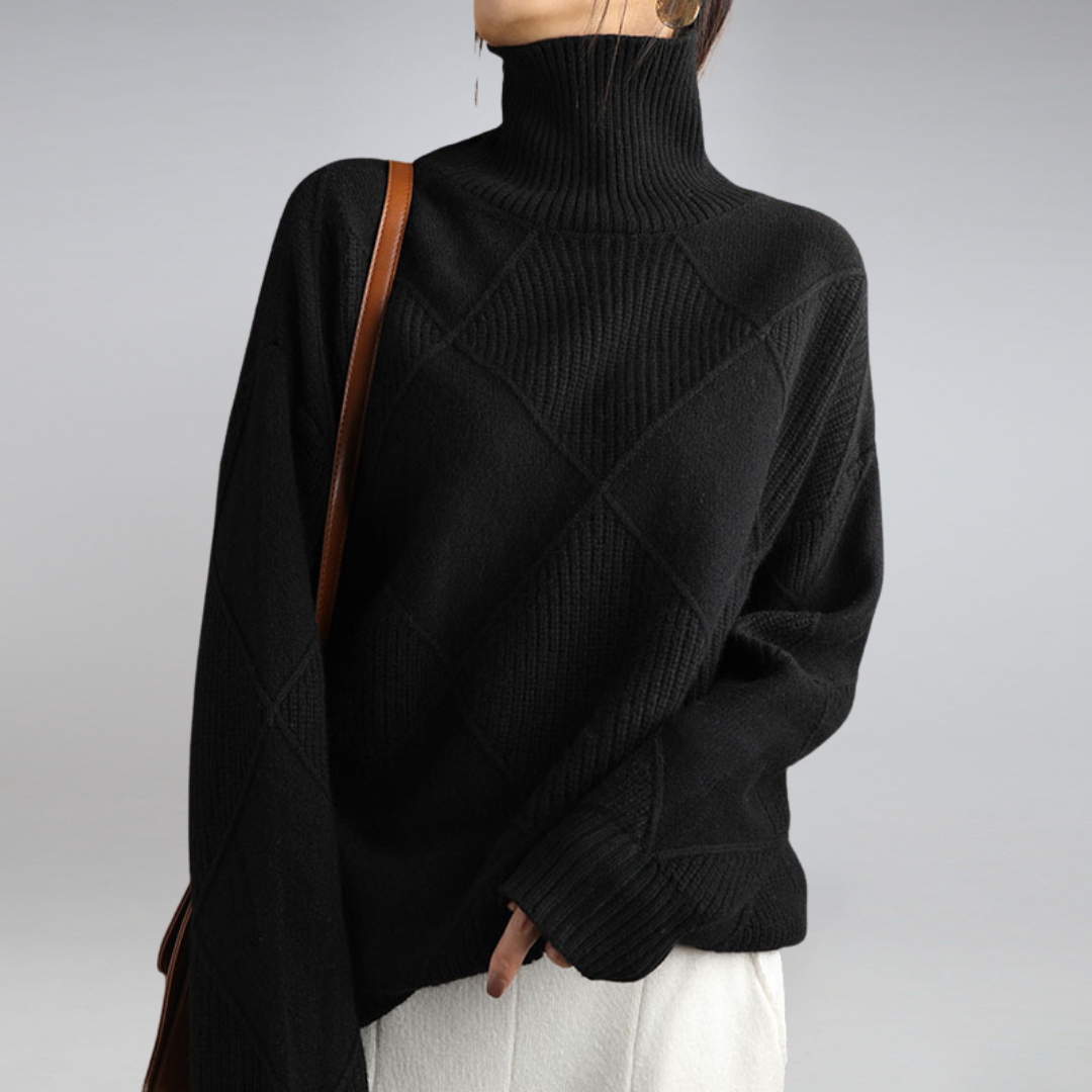 Adelheid | Cable-Knit Turtleneck Sweater