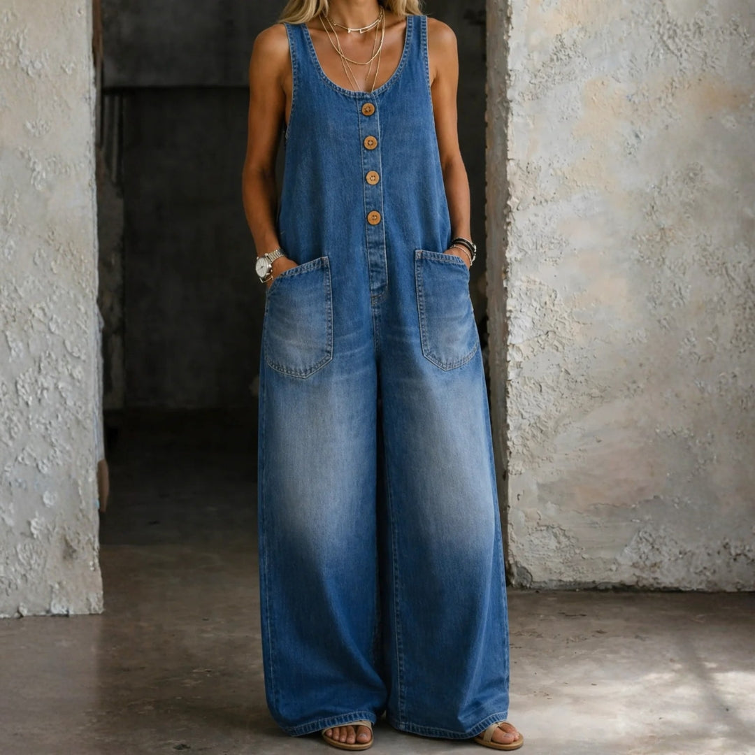Bridget | Vintage-Wash Cotton Overalls