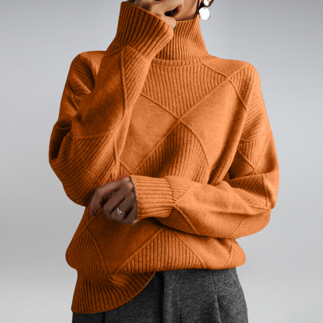 Adelheid | Cable-Knit Turtleneck Sweater