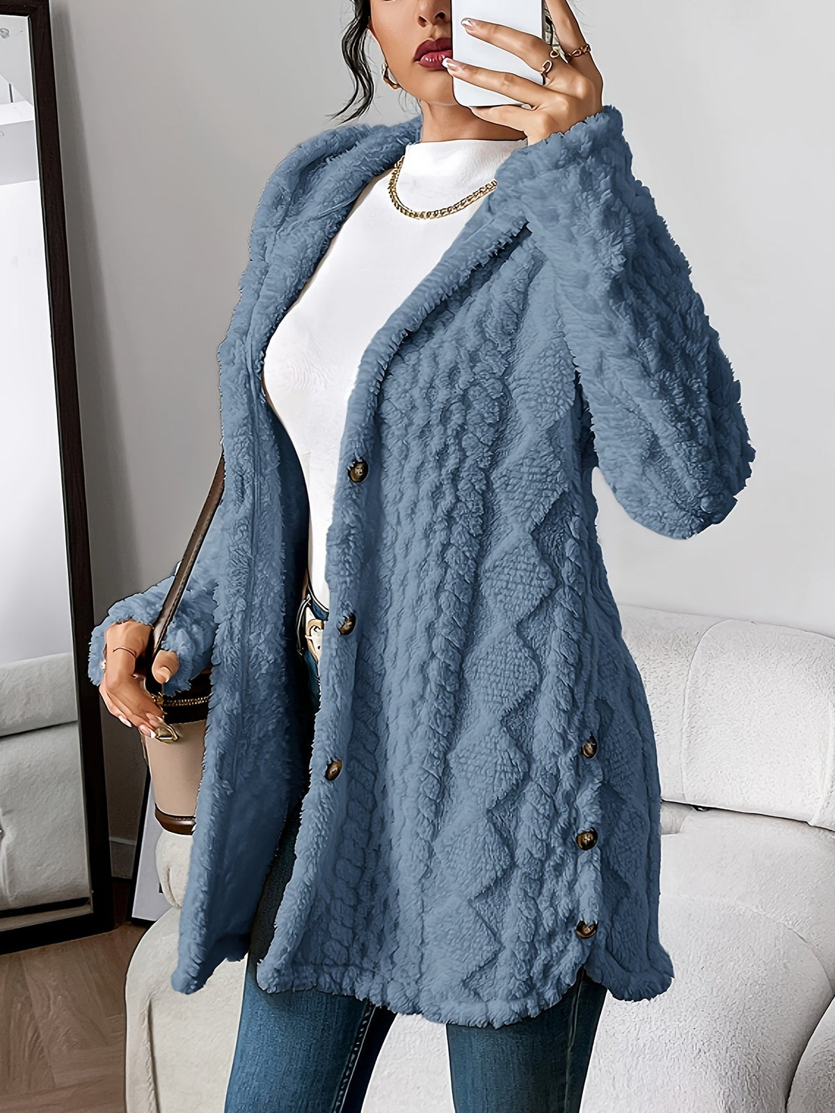 Danielle | Plush Hooded Jacket