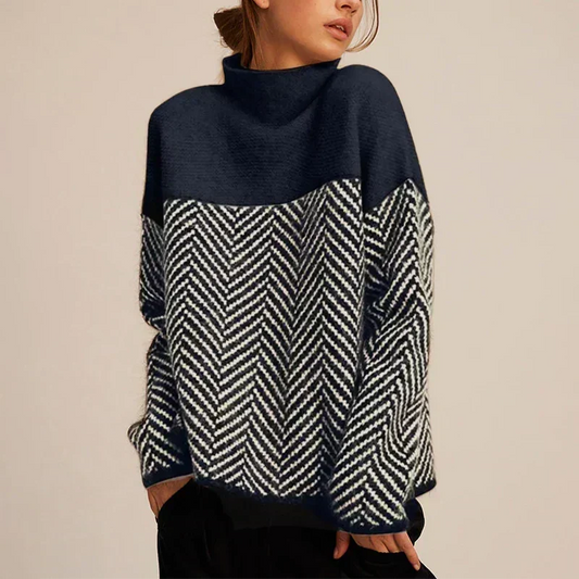 Friederike | Patterned Cable-Knit Sweater