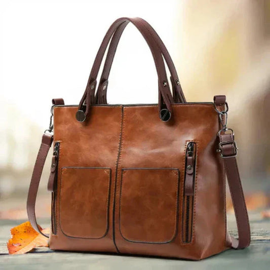 Angela™ | Versatile Leather Handbag