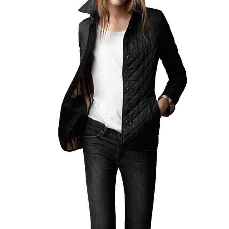Lauren | Button-Front Quilted Jacket